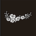 Pikkukuva 1 / 5: Flower Blossom -tarrat Autotarrat Auton ikkunan Puskurin Oven Scratch Cover Tarrat Auton Moottoripyörän Vinyylitarrat Ulkokoriste - Autotarrat white 30cm