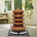 Miniatyrbilde 4 av 4: Yellow Crane Tower Mini Nano Building Blocks Sett, World Architecture Micro Diamond Blocks Murstein, Building Toy 3d Puzzle For Children Gift