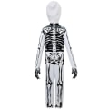 Miniatyrbilde 4 av 5: Barn Gutter Jenter Halloween Skjelett Cosplay Kostyme Bodysuit Full Cover Sett med hansker Mask XL