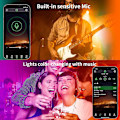 Miniatyrbillede 3 af 4: 30m Led Strip Pghts (2 ruller á 15m) Rgb Music Sync Farveændring, Bluetooth Led Pghts med Smart App Control Remote, Led Pghts til soveværelse Pghti