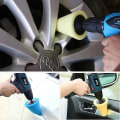 Miniatyrbillede 4 af 5: Auto Hjul Poleringssvamp Brugt Til Elektrisk Bore Bil Nav Polering Svamp Polering Kegle Kit Auto Body Wheel Care Vask Rengøring| | Yellow