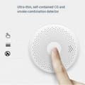 Smart WiFi rök- och kolmonoxiddetektor med APP-varningar, 2-i-1 brandlarm för hemsäkerhet, trådlös sensor White