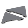 Pikkukuva 1 / 5: 2kpl / set Auton etuoven kulman törmäyssuoja autooven puskurille Silikoni naarmuuntumaton auton ulkotarvikkeet| | 2pcs gray