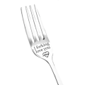 Miniatyrbillede 3 af 4: Graverede bordgafler i rustfrit stål til venner og familier, ideelle til festivaler og bryllupper FORK 2
