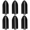 Miniatyrbilde 2 av 5: 6stk Black Car-style Pp Takfinner Spoiler Wing Kit Vortex Generator