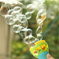 Miniatyrbillede 8 af 9: Elektrisk boblestave Machine Bubble Maker Automatisk blæser udendørs legetøj til børn Blue