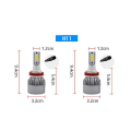 Pikkukuva 1 / 5: 2kpl 36w H4 H7 H11 Aviation Alumiini Auton Led-ajovalot Vedenpitävät Ip68 Kaukovalot Lähivalot Auton ulkosisustustarvikkeet| | H11 x2