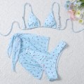 Pikkukuva 2 / 5: Eurooppalainen ja amerikkalainen kolmiosainen bikini-uimapuku Blue L