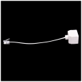 Miniatyrbild 5 av 5: 2st 6p4c Rj11 Dual Hona Till Hane Telefonkabel Splitter Adapter White