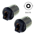 Miniatyrbillede 2 af 4: 2stk T10 W5w 168 194 til 1156 Ba15s LED-lyslampe Pære Base Converter Adapter Transformer Socket