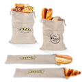 Miniatyrbillede 4 af 5: Hjemmelavet Genanvendeligt Hørbrød Fransk Baguette Snøre Køkken Opbevaringspose Jikaix 3
