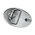 Pikkukuva 3 / 3: Celtic Knot soikea vyön solki Harmaa vyön solki