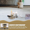 Miniatyrbild 3 av 5: Bröllopsbordsdekoration Ljusstake med fingergrepp för avsmalnande ljus - q36
