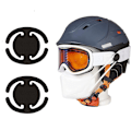 Miniatyrbillede 2 af 2: Plastmaskeholdere til skihjelm Snowboard hjelmholderclips B-Black