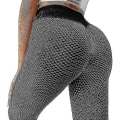 Miniatyrbillede 5 af 5: Kvinder Yoga Bukser Højtaljede Bukser Butt Lift Gym Leggings Stretch Anti-cellulite Bukser Sports Sømløse Bukser