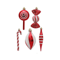 Miniatyrbild 3 av 5: Julgodisprydnader Röd Vit Hängande Candy Cane Ornament Dekoration Diy Christmas As shown