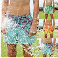 Miniatyrbild 2 av 3: Magical Change Color Beach Shorts Barn Badbyxor Badkläder Snabbtorkat bad för pojke