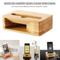 Miniatyrbilde 1 av 5: Mobiltelefon Høyttaler Tre Holder Lydforsterker Bracket Desktop Stand For Iphone Samsung