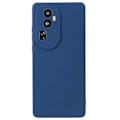 Miniatyrbild 1 av 5: För Oppo Reno10 5G Gummerat TPU- phone case Candy Color Fiberfoder Anti- cover Sapphire