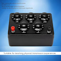 Miniatyrbillede 2 af 5: Sort Modstandsboks Jern Variabel Dekade Modstand Modstandsboks 0-9999.9 Ohm 165X125X60Mm for Fysik