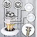 Miniatyrbild 5 av 5: Duschdörr - Rullhjul för duschdörr Skjutrullar Dörrrullbyte Hjul 8st 20/23/25/27mm 27MM