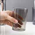 Miniatyrbillede 2 af 4: Plasttandbørstekop 300 ml, gennemskinnelig badeværelseskop, tandbørsteholder, drikkekop (blå)