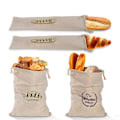 Miniatyrbillede 3 af 5: Hjemmelavet Genanvendeligt Hørbrød Fransk Baguette Snøre Køkken Opbevaringspose Jikaix 3