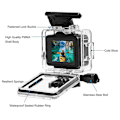 Miniatyrbild 4 av 4: For GoPro HERO 4K 2024 PULUZ 60m / 196ft Waterproof Protective Housing Case with Buckle Basic Mount & Screw (Transparent)