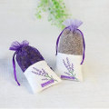 Miniatyrbilde 4 av 5: Poser med tomme poser Mesh Lavendel Poser Lin Organza Gaze Favor Poser Poser for lavendel, krydder og urter (12 lilla snøreposer)