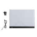 Miniatyrbilde 1 av 3: Bærbar A3 LED-lysboks Stencil Board Tegnebrett Tracing Animasjonsbord med Au-plugg (3 innstillinger Dimbar lysstyrke + Usb-kabel + strømadapter