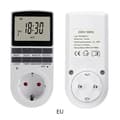 Miniatyrbild 1 av 4: (2-pack) Digital programmerbar timer med nedräkning, digital daglig/veckovis programmerbar timer, eluttag med LCD-skärm och