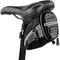 Miniatyrbillede 1 af 5: Cykelsadeltaske, kompakt vandtæt rammetaske Cykeltaske Top Tube Bag Aero Wedge Pack Mountainbiketaske til mountainbikes, cykler og landevejscykler