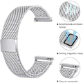 Miniatyrbilde 2 av 5: Metallbånd for erstatning av rustfritt stål for Samsung Galaxy Watch Active 2 Silver