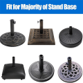 Miniatyrbillede 5 af 5: 8 stk Paraply Base Stand Hul Ring Plug Cover Og Cap Patio Paraply Stand Stand Base Stabilisator black
