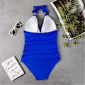 Miniatyrbild 3 av 4: Baddräkt i ett stycke för kvinnor, grimma vadderad bikini Monokini baddräkt Baddräkt för badkläder Royal Blue M