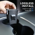 Miniatyrbild 2 av 5: För Tesla Model 3 Model Y 2021 2022 Abs Bil Vattenkoppshållare Insatsspår Anti-slip Limiter Clip Auto Interiör Modifierat Tillbehör| | bright carbon fiber