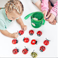 Pikkukuva 4 / 5: Lasten Counting Beetle Peli Puinen Enlightenment Numeromuistilelu