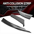 Miniatyrbillede 2 af 5: Universal Carbon Fiber Look Car Front Bumper Lip Splitter Finner Body Canards Diffuser Spoiler For -