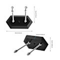 Miniatyrbillede 2 af 5: 2 stk Skateboard Vægmontering Skateboard Display Hanger Skateboard Hanger Krog Lodret og Vandret Til Skateboard Deck Display Opbevaring