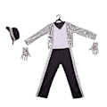 Pikkukuva 4 / 5: Lasten Michael Jackson Cosplay-asu Supertähti Laulaja Tanssipuvut Purim uudenvuoden juhlamekko Pojat Lapset Tanssimekko D_ia