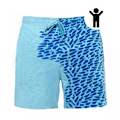Miniatyrbild 1 av 3: Magical Change Color Beach Shorts Barn Badbyxor Badkläder Snabbtorkat bad för pojke