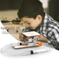 Miniatyrbilde 4 av 4: Gjør-det-selv-teknologi for barn Pedagogisk leketøy Hydraulisk løftebord Modell Fysisk vitenskap Eksperiment Manual Montering Stem Project