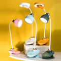 Miniatyrbillede 3 af 5: Skrivebordslampe Clip On Lamp, skrivebordslampe til hjemmekontor, 3 dæmpbar lysstyrke læselampe, Ring Light Light til sengegavl Computer Videoopkald (ualmindelig)
