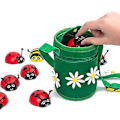 Pikkukuva 1 / 5: Lasten Counting Beetle Peli Puinen Enlightenment Numeromuistilelu
