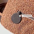 Miniatyrbillede 5 af 5: Bear Shape Rygsæk - Innovativ Cashmere blød at røre ved skoletasker til studerende (farve: Kaffe)