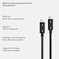 Miniatyrbillede 2 af 4: Laptop Thunderbolt 4 Type C-kabel 40gbps Stabil Data Trans Wire Pd 100w