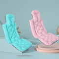 Miniatyrbillede 5 af 5: Badepude Badekarpude, Ergonomiske Badepuder til Badekarhals Let at rengøre sammenfoldelig Pink B