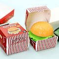 Miniatyrbild 1 av 2: Simulering Burger Stress relief Stressboll 3D Squishy Hamburger TPR Dekompression Klämboll Sensoriska presenter Fest Vuxna