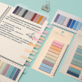 Miniatyrbillede 3 af 4: Wabjtam 1000 stk. Sticky Index Tabs til at kommentere bøger, skrivbare side Sticky Notes med lineal til sidemarkering Klassificer fil