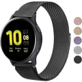 Miniatyrbilde 1 av 5: Metallbånd for erstatning av rustfritt stål for Samsung Galaxy Watch Active 2 Black